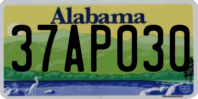 AL license plate 37AP030