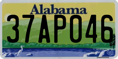 AL license plate 37AP046