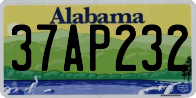 AL license plate 37AP232
