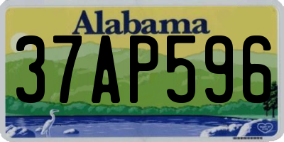 AL license plate 37AP596