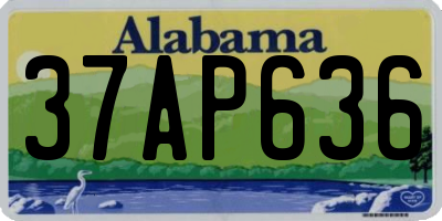 AL license plate 37AP636