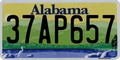 AL license plate 37AP657