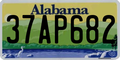 AL license plate 37AP682