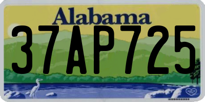 AL license plate 37AP725