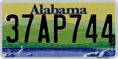 AL license plate 37AP744