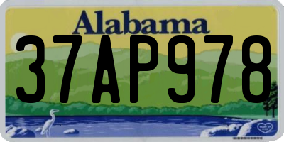 AL license plate 37AP978