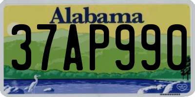 AL license plate 37AP990