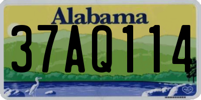 AL license plate 37AQ114