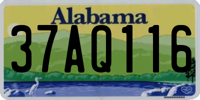 AL license plate 37AQ116