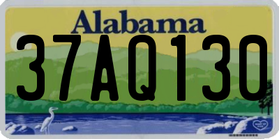 AL license plate 37AQ130