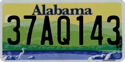 AL license plate 37AQ143