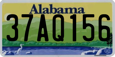 AL license plate 37AQ156