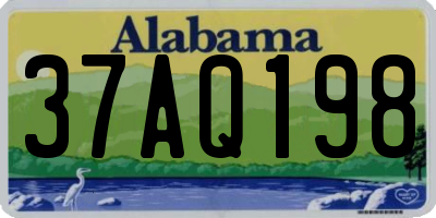 AL license plate 37AQ198