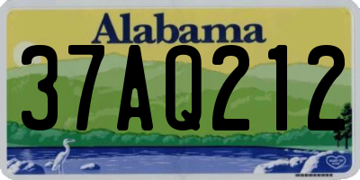 AL license plate 37AQ212