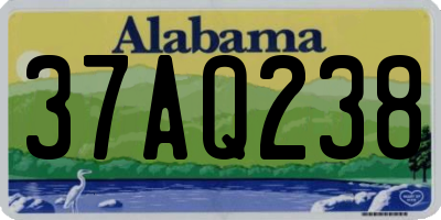 AL license plate 37AQ238