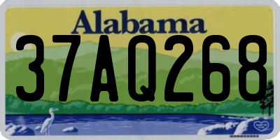 AL license plate 37AQ268