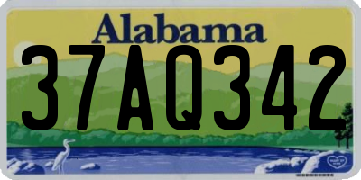 AL license plate 37AQ342