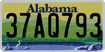 AL license plate 37AQ793