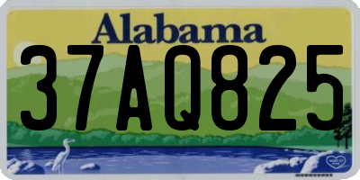 AL license plate 37AQ825