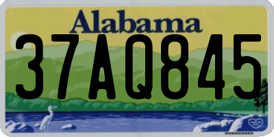 AL license plate 37AQ845