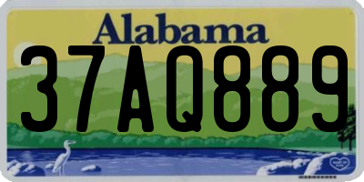 AL license plate 37AQ889