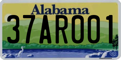 AL license plate 37AR001