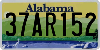 AL license plate 37AR152