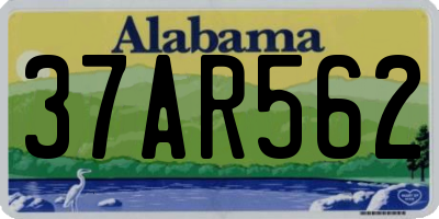 AL license plate 37AR562