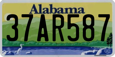 AL license plate 37AR587