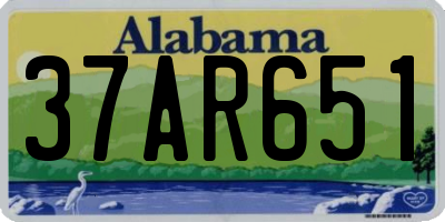 AL license plate 37AR651