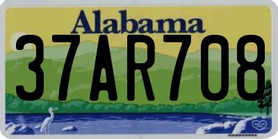 AL license plate 37AR708