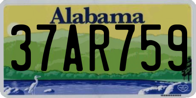 AL license plate 37AR759