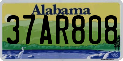 AL license plate 37AR808