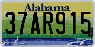 AL license plate 37AR915