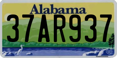 AL license plate 37AR937