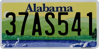 AL license plate 37AS541