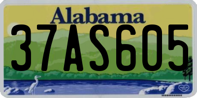 AL license plate 37AS605