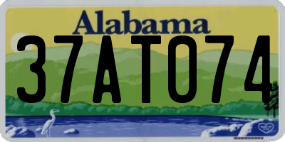 AL license plate 37AT074