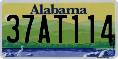 AL license plate 37AT114