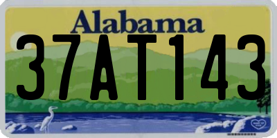 AL license plate 37AT143