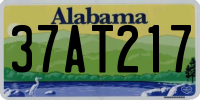 AL license plate 37AT217