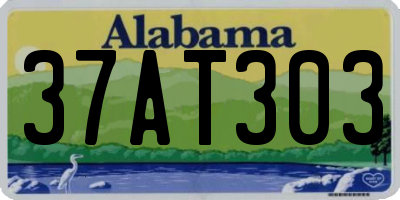 AL license plate 37AT303