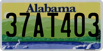 AL license plate 37AT403