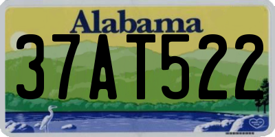 AL license plate 37AT522