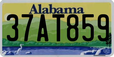 AL license plate 37AT859