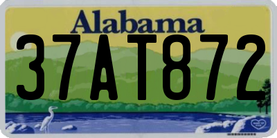 AL license plate 37AT872