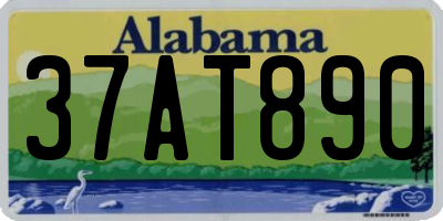 AL license plate 37AT890
