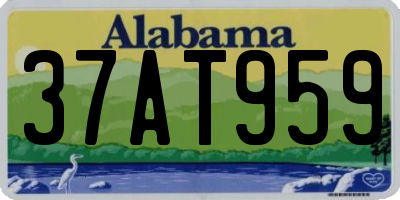 AL license plate 37AT959