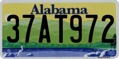 AL license plate 37AT972