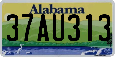 AL license plate 37AU313